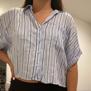 Button up crop top